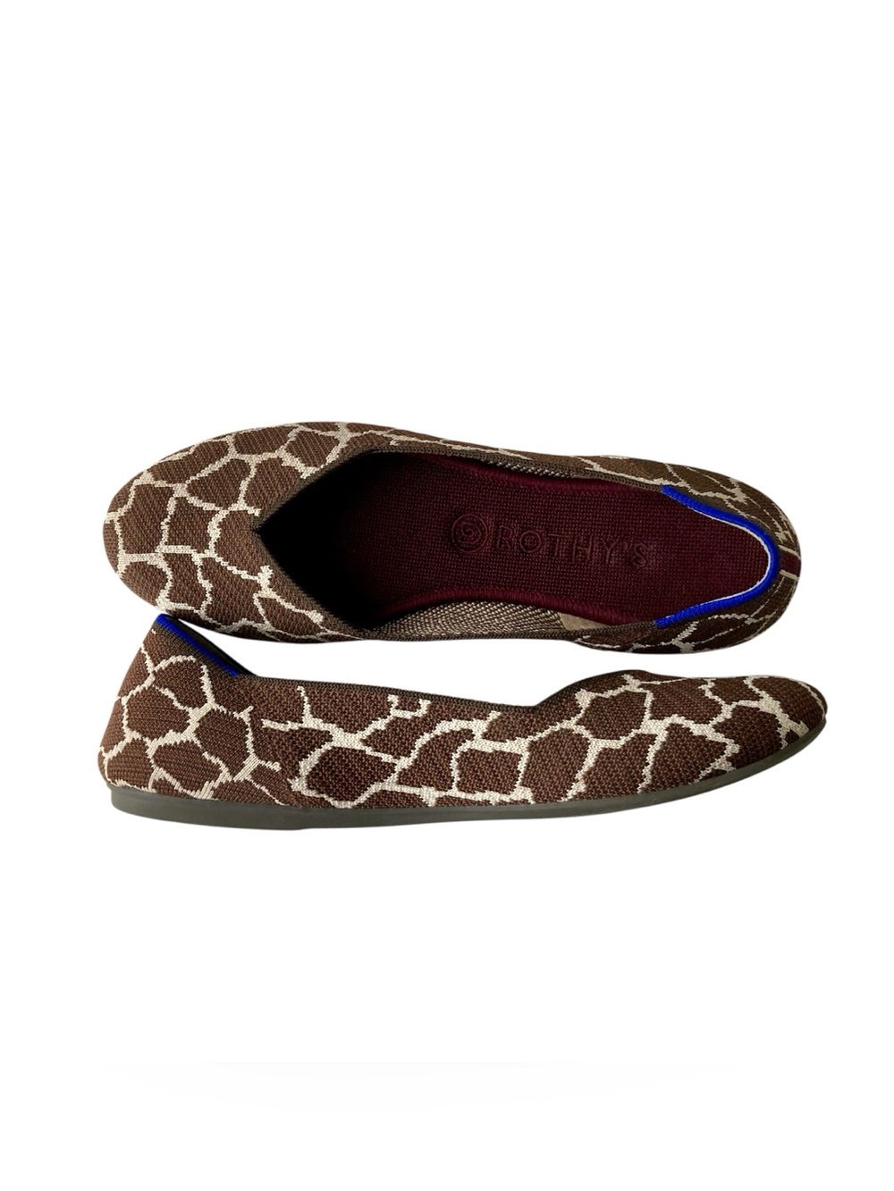 Rothy's Cheetah Animal Print Round Toe Ballet Flats Women’s 9.5